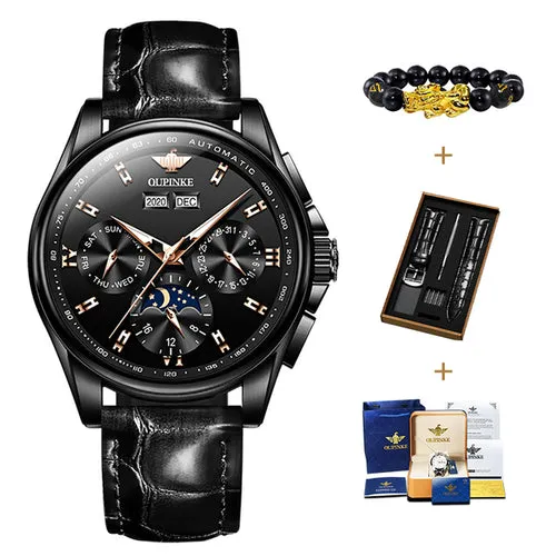 Oupinke Top Brand Luxury Automatic Watch For Man Mechanical Watch