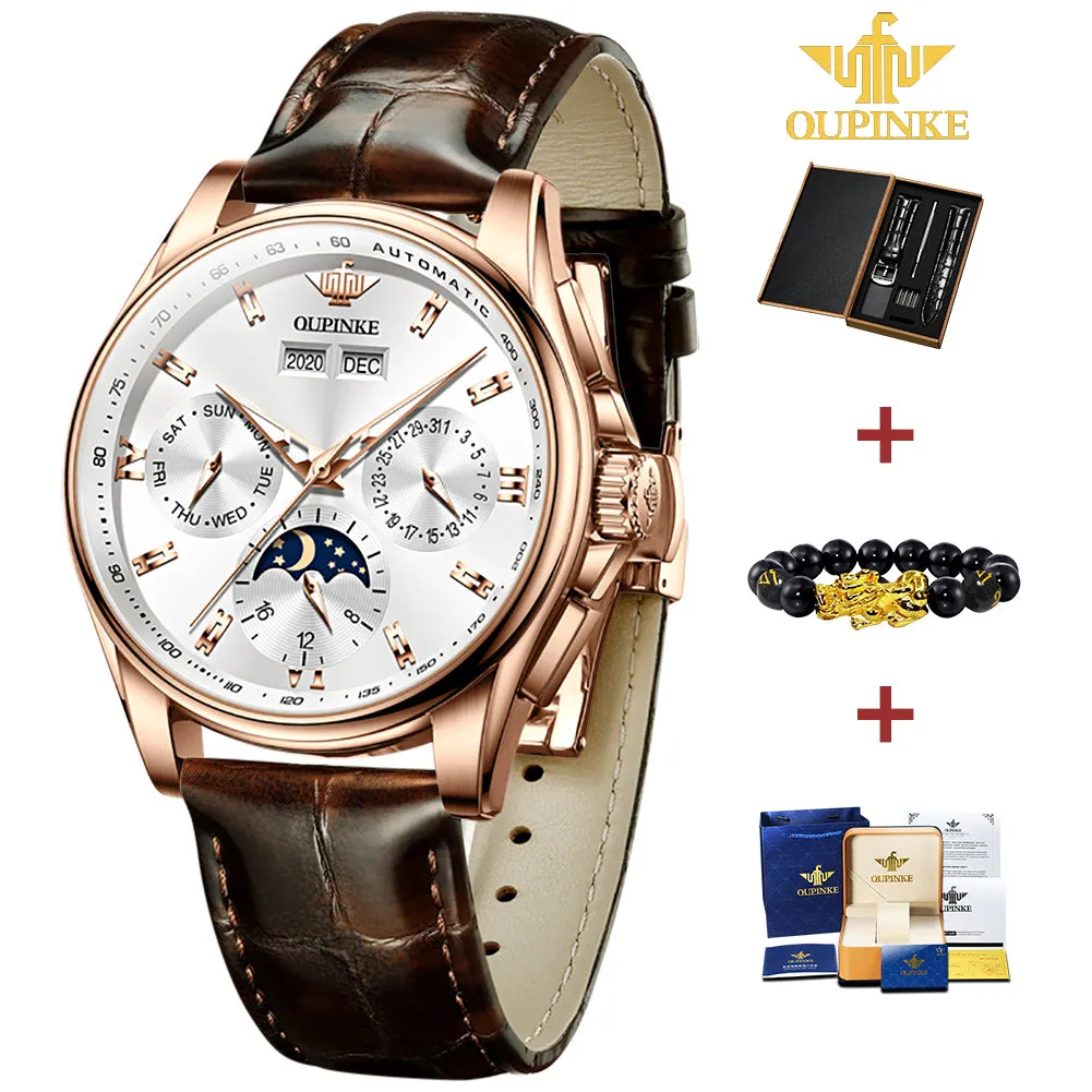 Oupinke Top Brand Luxury Automatic Watch For Man Mechanical Watch