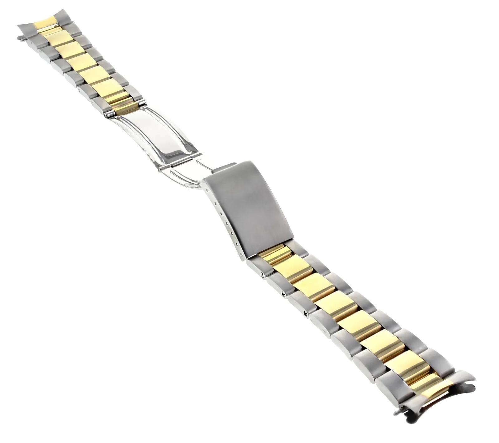 OYSTER WATCH BRACELET BAND SUBMARINER GOLD/S.STEEL TWO TONE FOR 40MM ROLEX 20MM