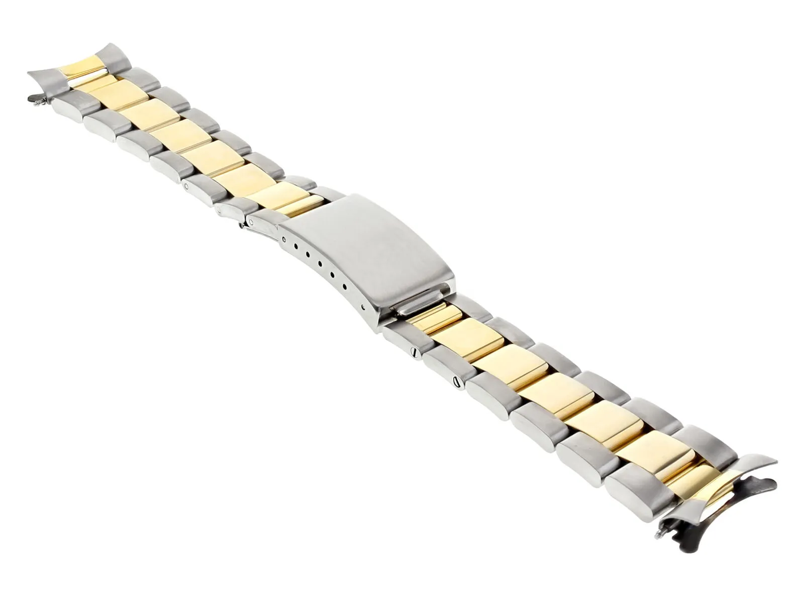 OYSTER WATCH BRACELET BAND SUBMARINER GOLD/S.STEEL TWO TONE FOR 40MM ROLEX 20MM