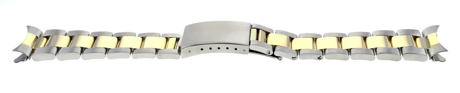 OYSTER WATCH BRACELET BAND SUBMARINER GOLD/S.STEEL TWO TONE FOR 40MM ROLEX 20MM