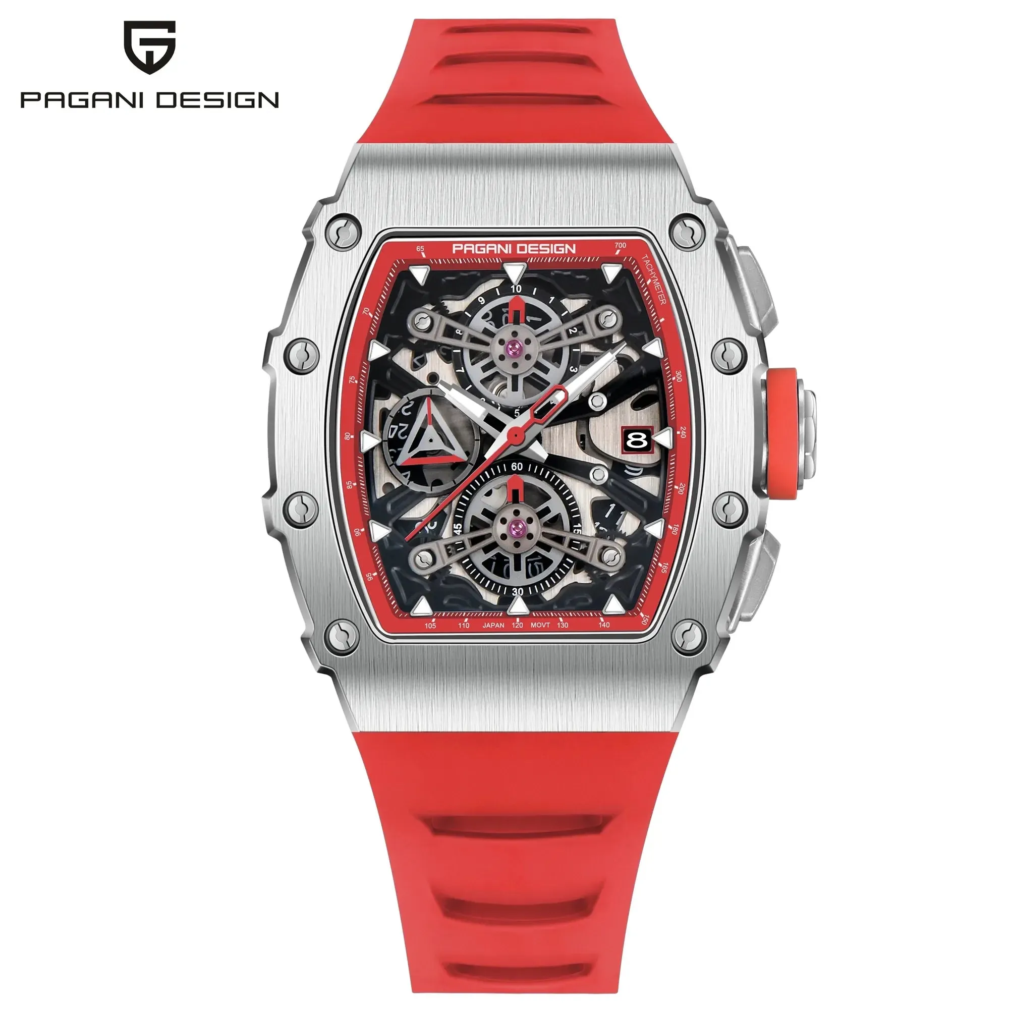 PAGANI DESIGN PD-YS011 Skeleton Chronograpgh Watch