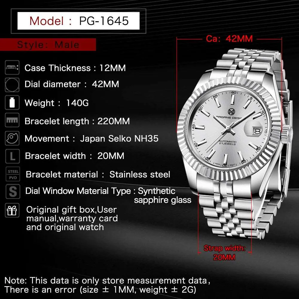PAGRNE DESIGN Datejust 42 Jubilee Homage Watches