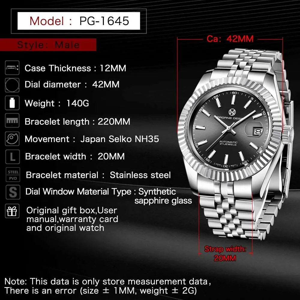 PAGRNE DESIGN Datejust 42 Jubilee Homage Watches