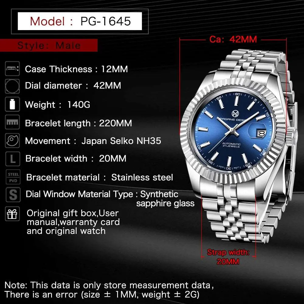 PAGRNE DESIGN Datejust 42 Jubilee Homage Watches