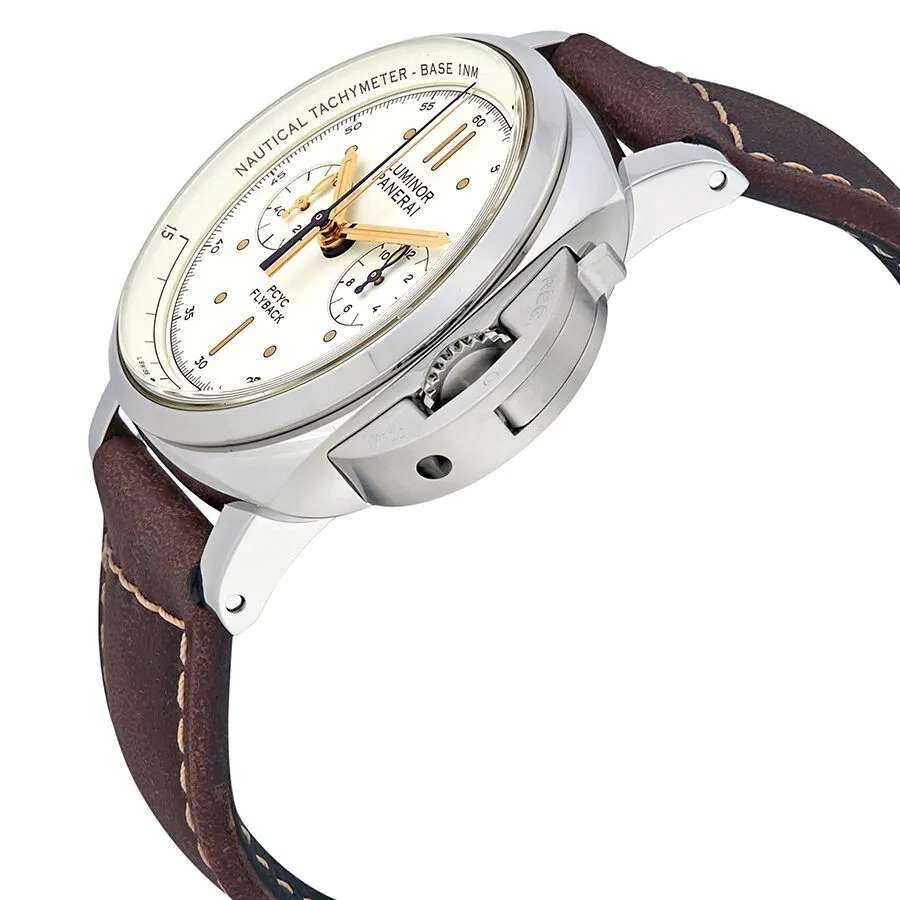 Panerai Luminor 1950 Ivory Flyback Chronograph Automatic Men's Chronograph Watch PAM00654