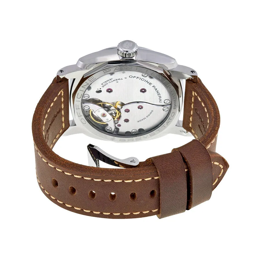 Panerai Radiomir 1940 Black Dial Hand Wound Brown Leather Men's Watch PAM00587