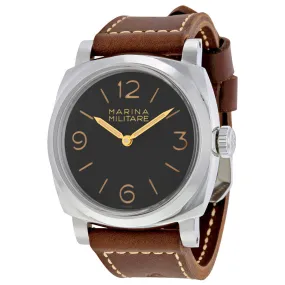 Panerai Radiomir 1940 Black Dial Hand Wound Brown Leather Men's Watch PAM00587