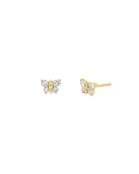 Pavé Butterfly Studs