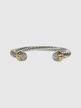 Pavé Diamond Cable Bangle Bracelet