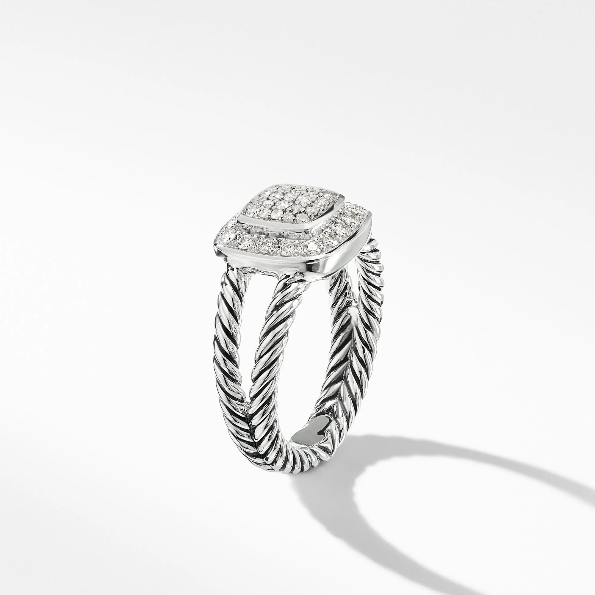 Petite Albion Ring with Diamonds