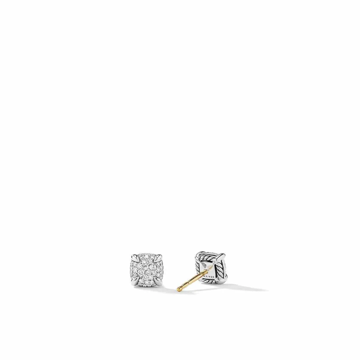Petite Chatelaine® Stud Earrings with Full Pavé Diamonds
