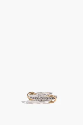 Petunia SG Ring in Sterling Silver/Yellow Gold
