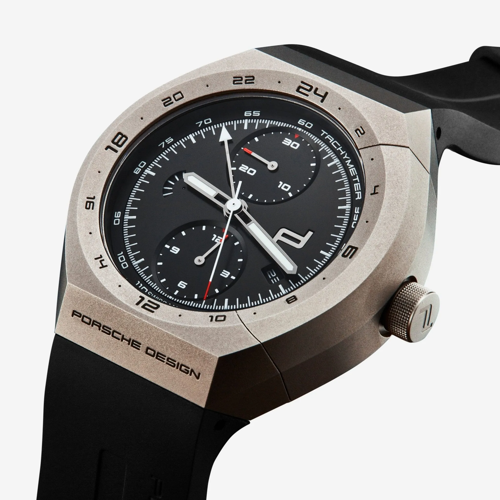 Porsche Monobloc Actuator GMT Chronograph Titanium Men's Automatic Watch 6030.6.02.001.05.2