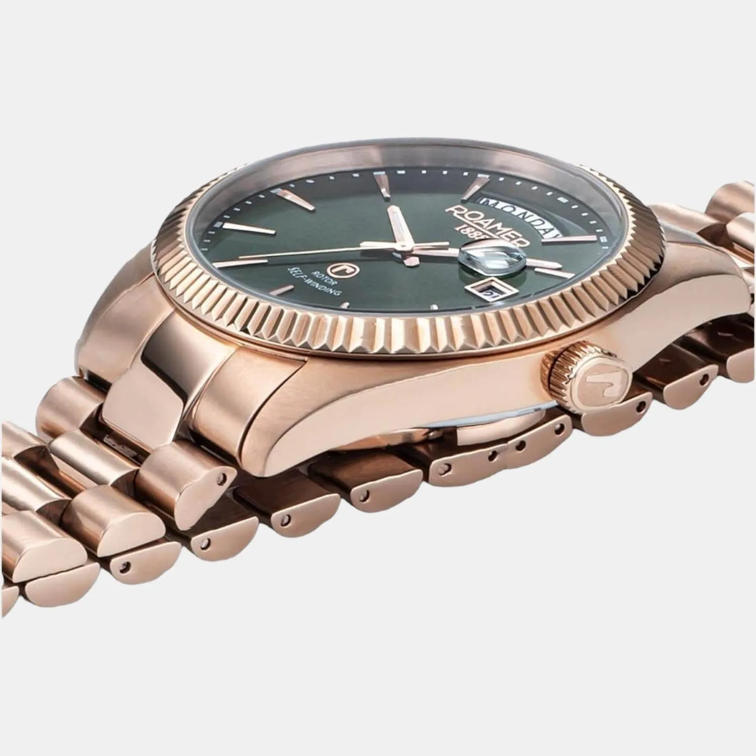 Primeline Daydate Men's Analog Stainless Steel Mechanical Watch 981662 49 75 90