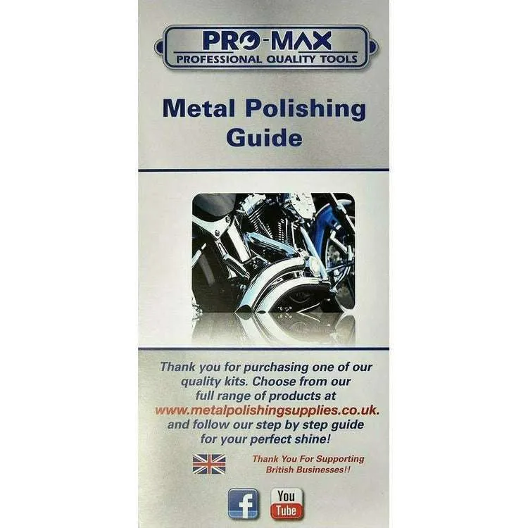 Pro-Max Steel & Stainless Steel Felt Metal Polishing Buffing Kit