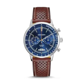 Racing Chronograph Watch 40mm (Navy   Brown)