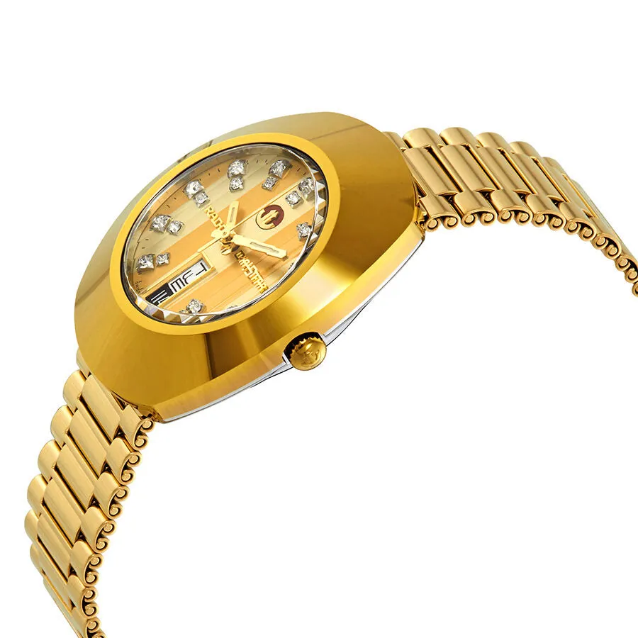 Rado Original Yellow Gold Diamond Dial Men's L Watch R12413803
