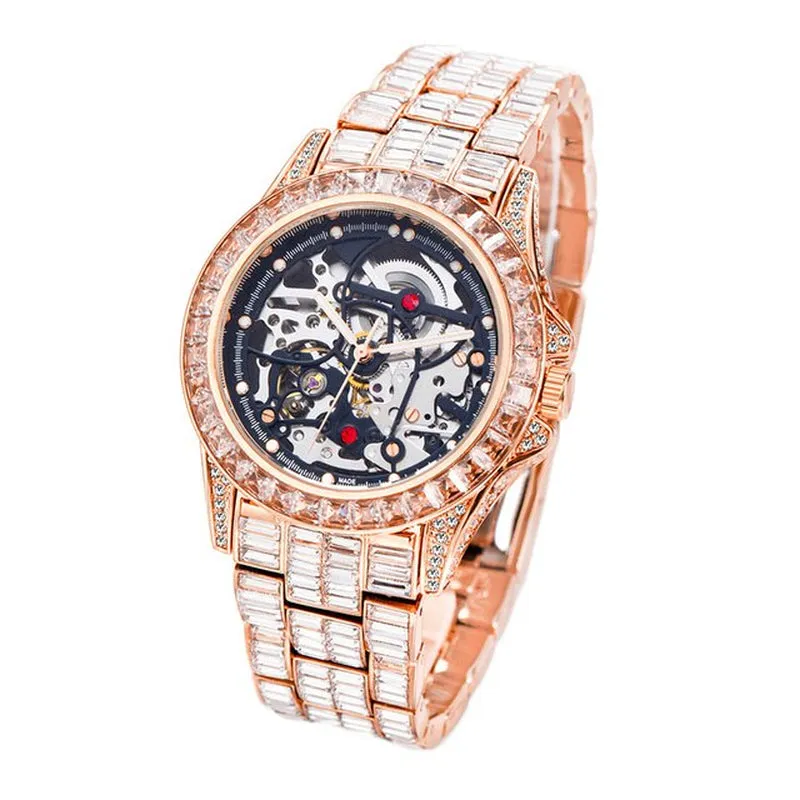 Rado Rose Gold and Diamond Luxury Skeleton Watch