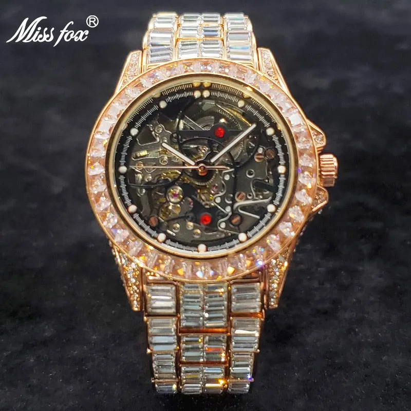 Rado Rose Gold and Diamond Luxury Skeleton Watch