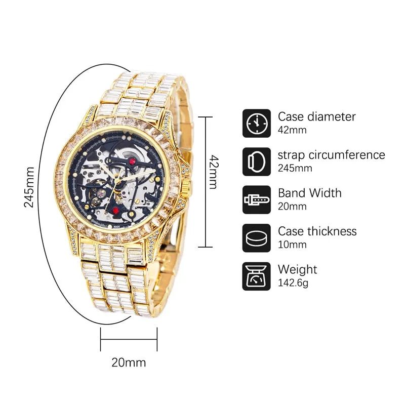 Rado Rose Gold and Diamond Luxury Skeleton Watch