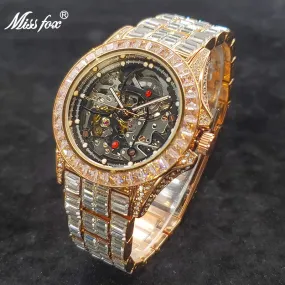 Rado Rose Gold and Diamond Luxury Skeleton Watch