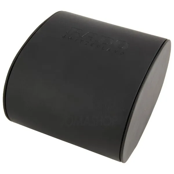 Rado True Black Dial Platinum-tone Ceramic Men's Watch R27955152