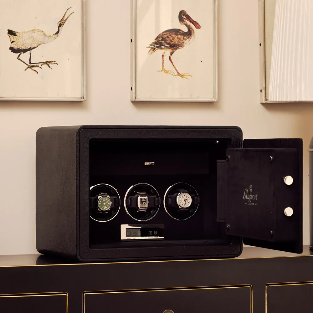 Rapport - Savoy Triple Watch Winder Safe | W650
