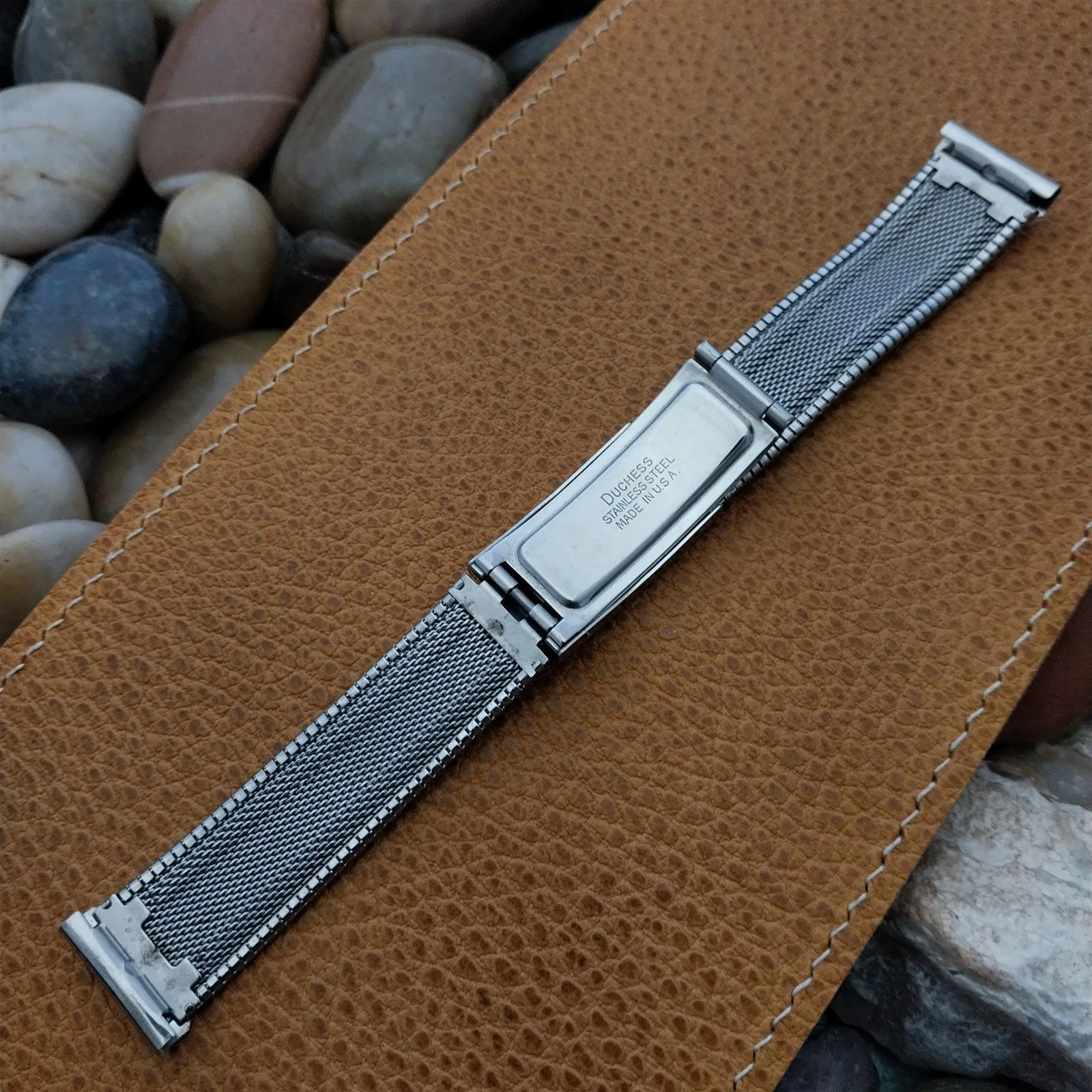 rare 19mm Accutron Stainless Steel Duchess nos 1960s Vintage Watch Band