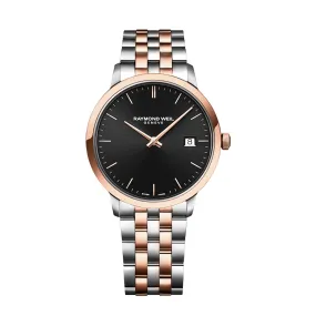 Raymond Weil - Toccata Men's Rose Gold Black Dial Quartz Watch, 39mm - 5485-SP5-20001