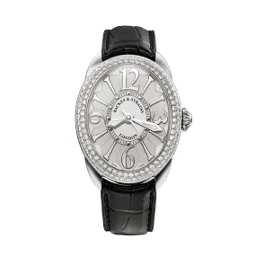Regent Steel 3643 SP Luxury Diamond Watch for Women - 36 x 43 mm Stainless Steel - Backes & Strauss
