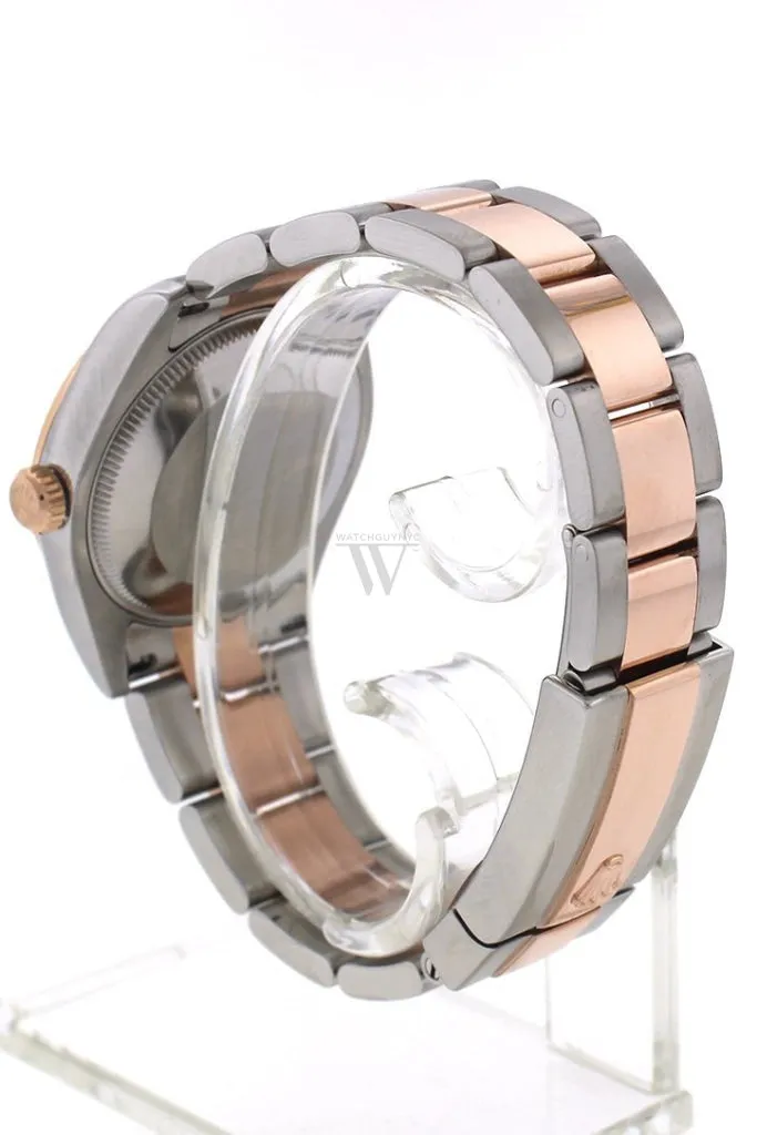 Rolex Custom Diamond Dial Datejust 31 Pearl Dial Rose Gold Two Tone Ladies Watch 178271 Pre-owned