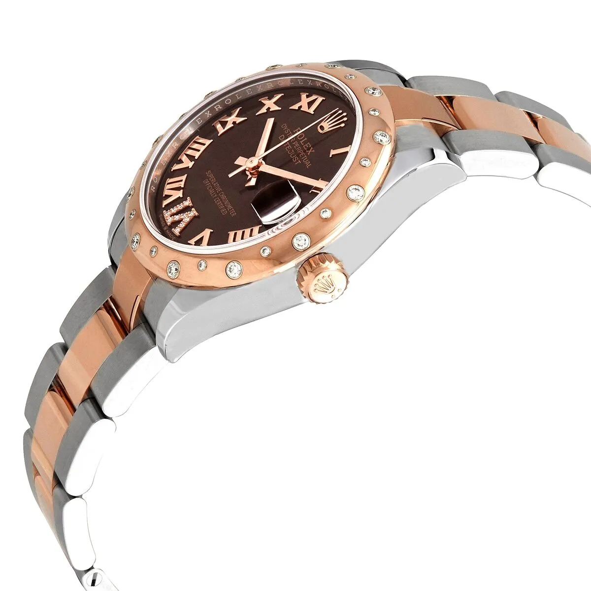 Rolex Datejust 31 Chocolate Dial Ladies Steel and 18kt Everose Gold Watch 278341CHRDO