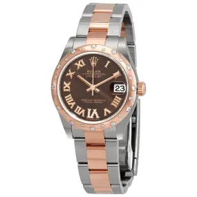 Rolex Datejust 31 Chocolate Dial Ladies Steel and 18kt Everose Gold Watch 278341CHRDO