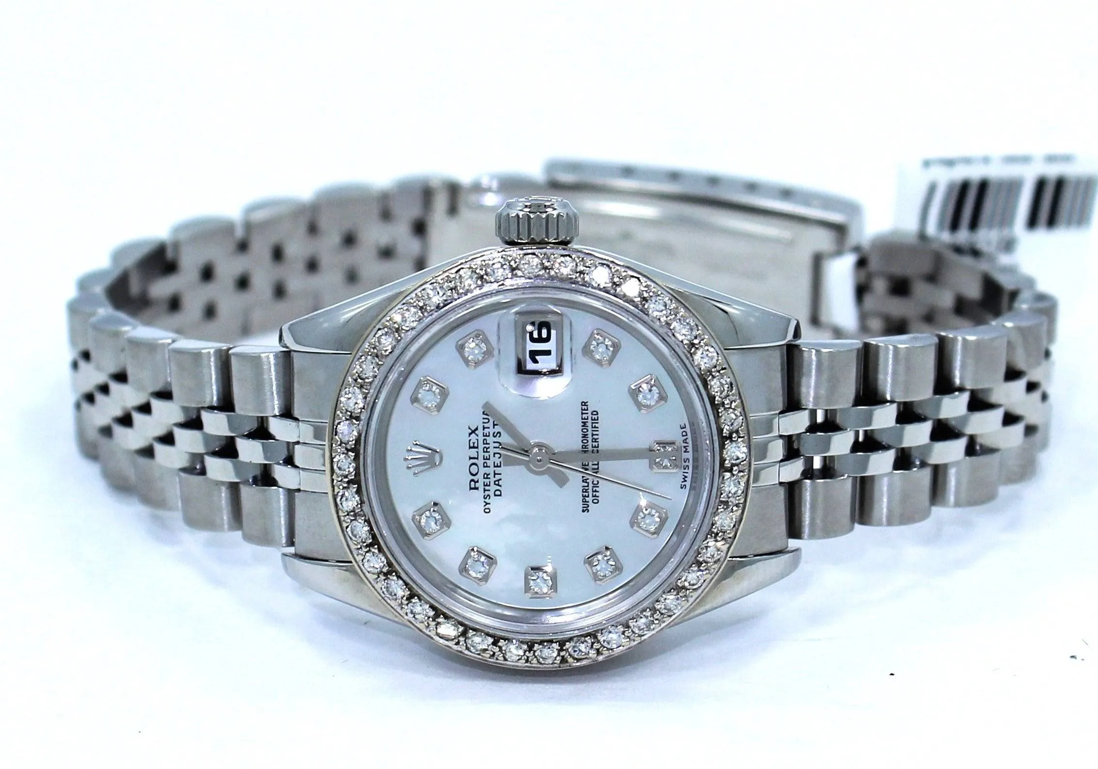 Rolex Datejust 79174 Mop Diamond Dial 1.05Ct Diamond Bezel Ladies Watch