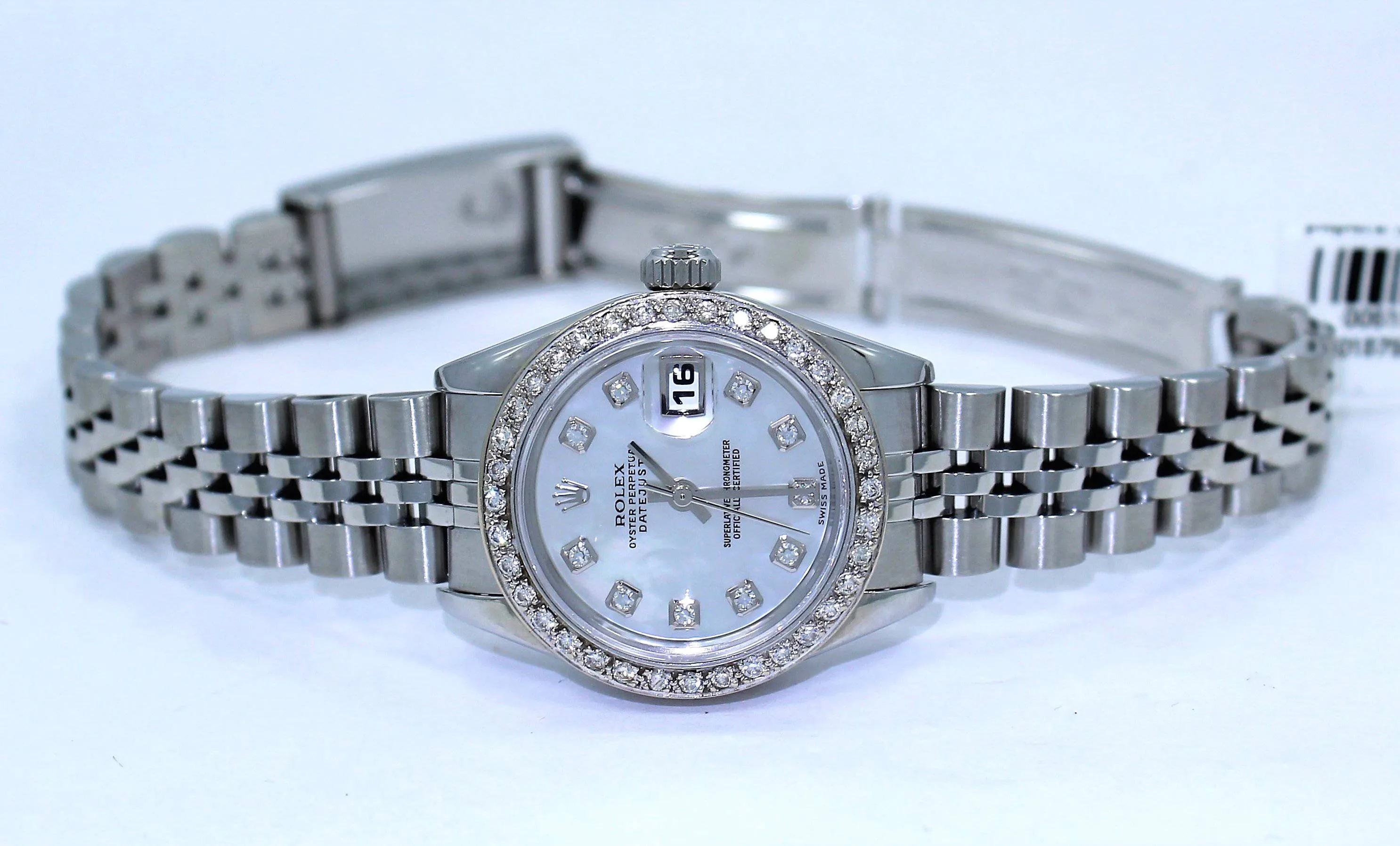 Rolex Datejust 79174 Mop Diamond Dial 1.05Ct Diamond Bezel Ladies Watch