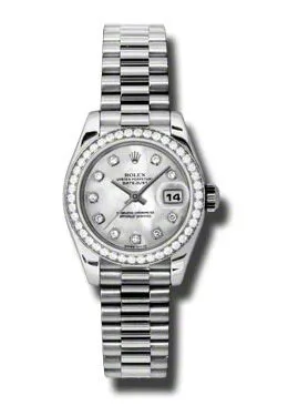 Rolex Lady-Datejust 26 Mother Of Pearl Dial Platinum President Automatic Ladies Watch 179136MDP