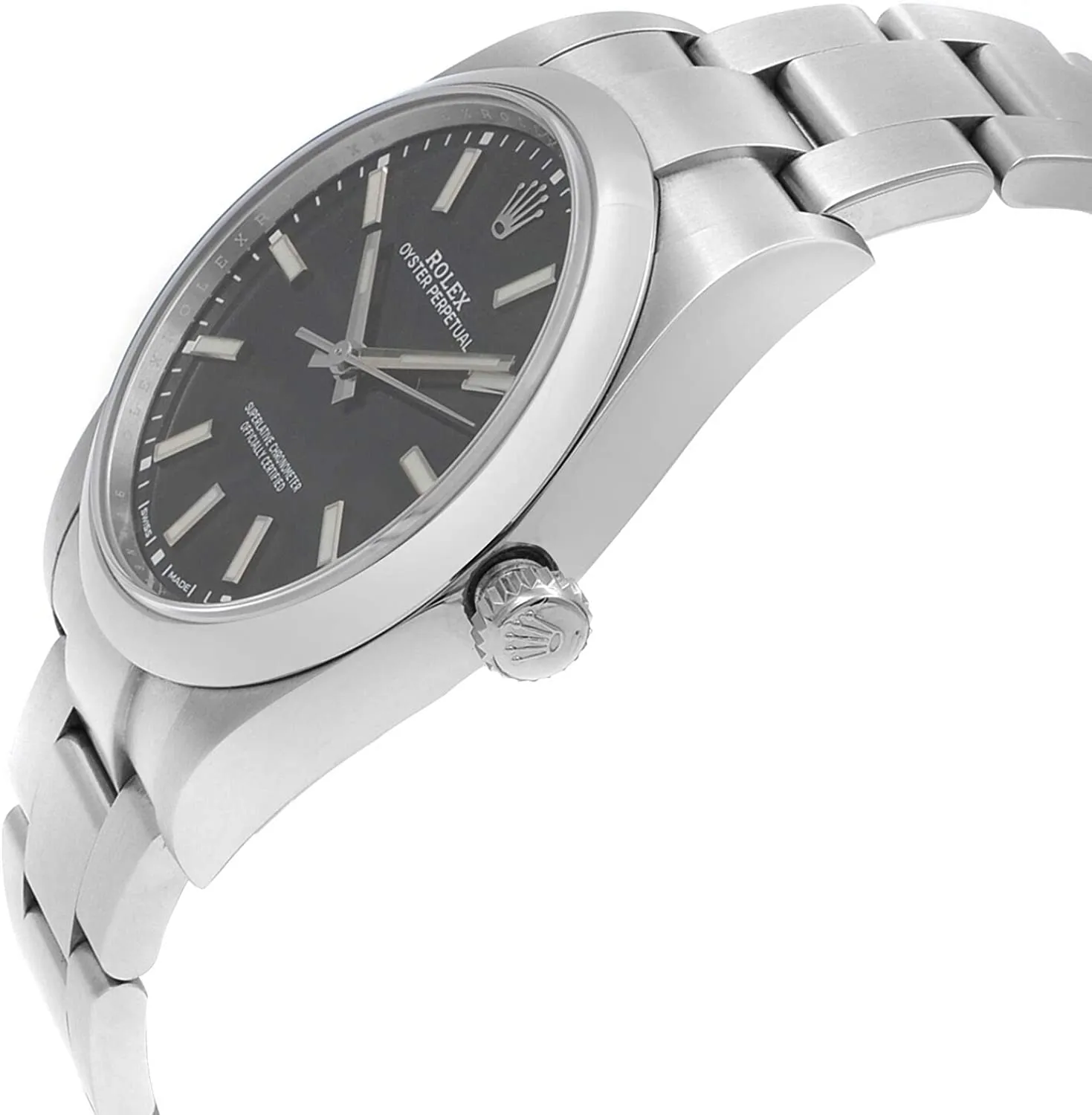 Rolex Oyster Perpetual Black Dial Automatic Mens Watch 114300BKSO