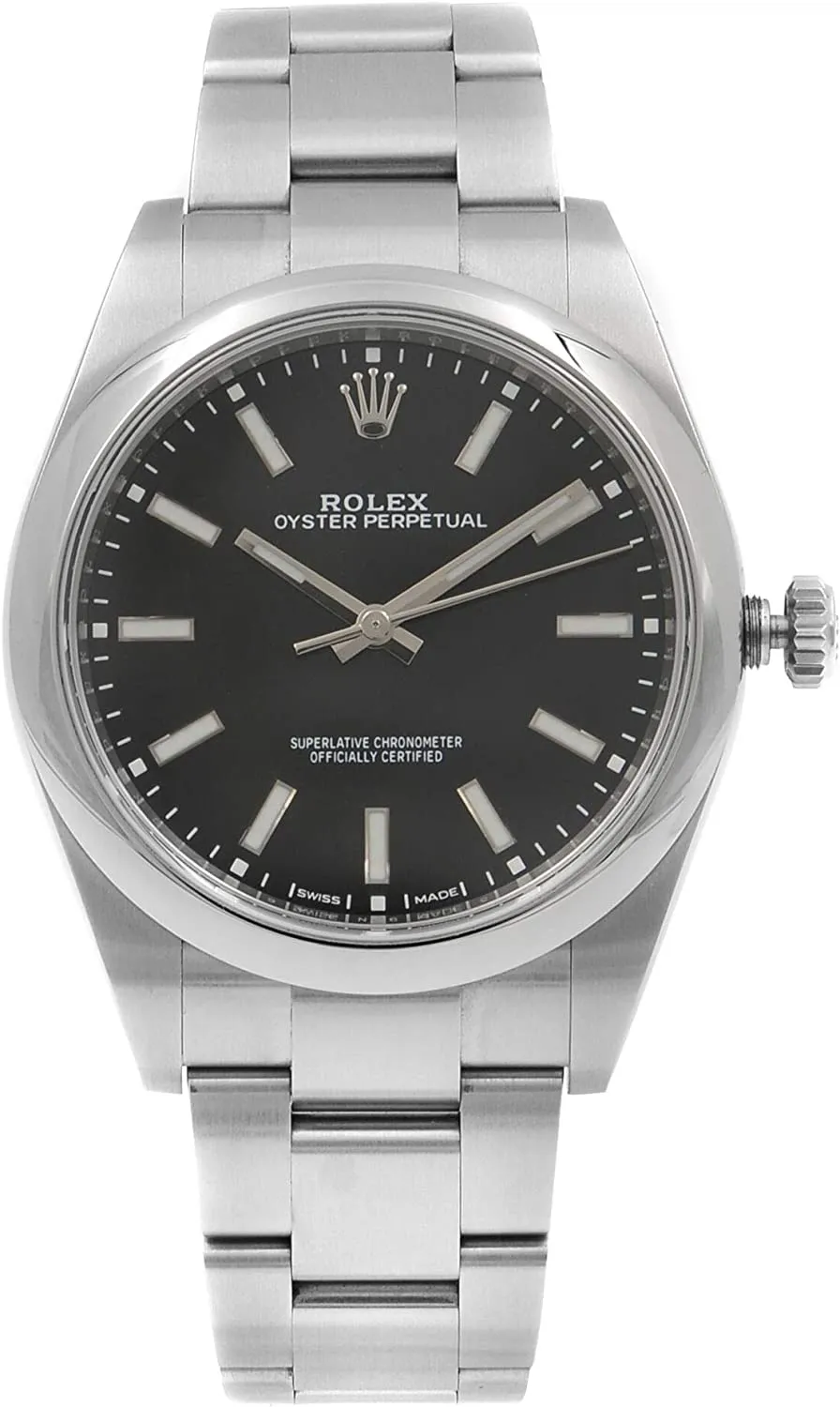 Rolex Oyster Perpetual Black Dial Automatic Mens Watch 114300BKSO