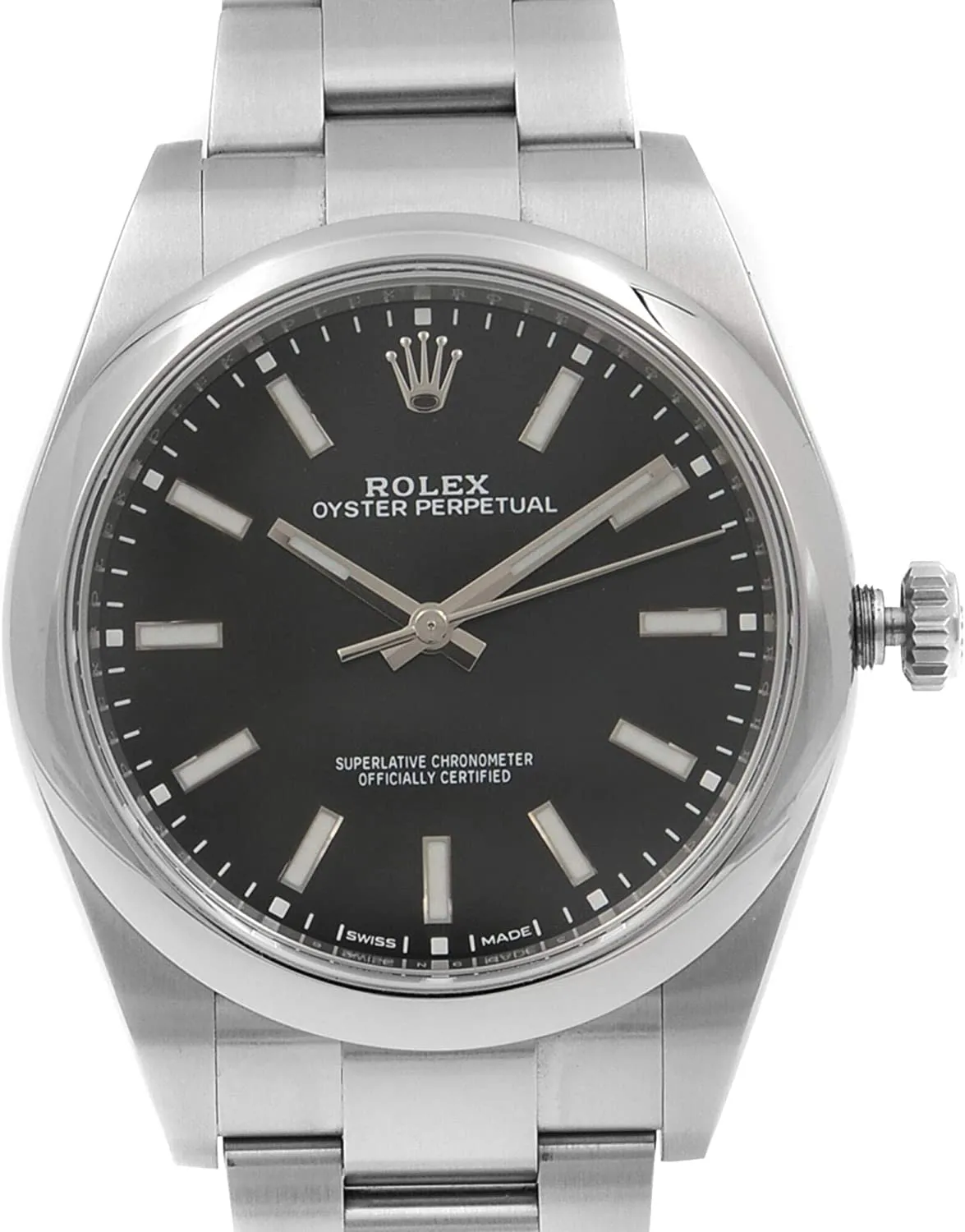 Rolex Oyster Perpetual Black Dial Automatic Mens Watch 114300BKSO