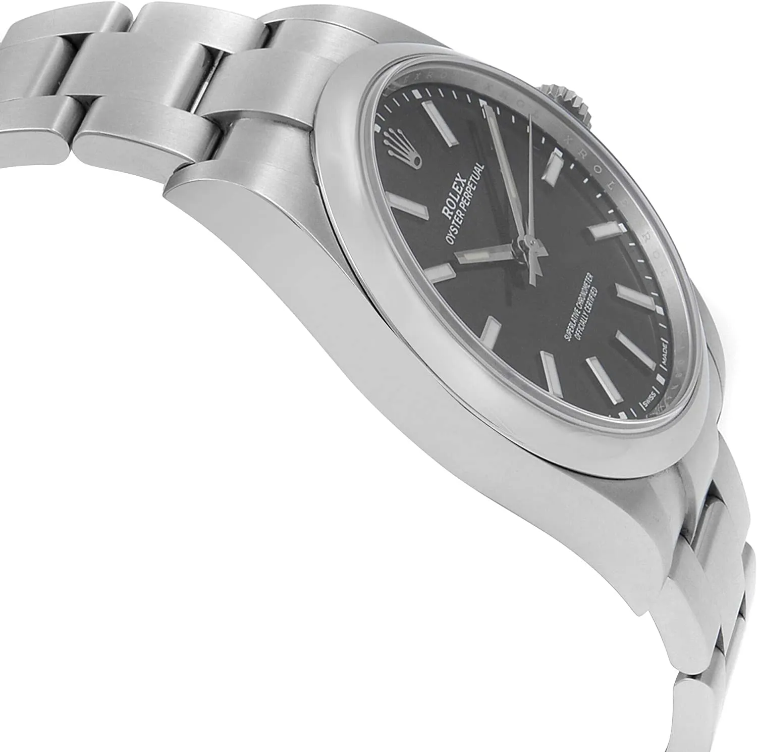 Rolex Oyster Perpetual Black Dial Automatic Mens Watch 114300BKSO