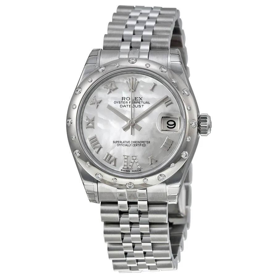 Rolex Oyster Perpetual Datejust 31 Mother of Pearl Dial Stainless Steel Jubilee Bracelet Automatic Ladies Watch 178344MRDJ