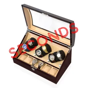 Seconds - Avoca Watch Winder Box 6   6 Watches in Mahogany (d)