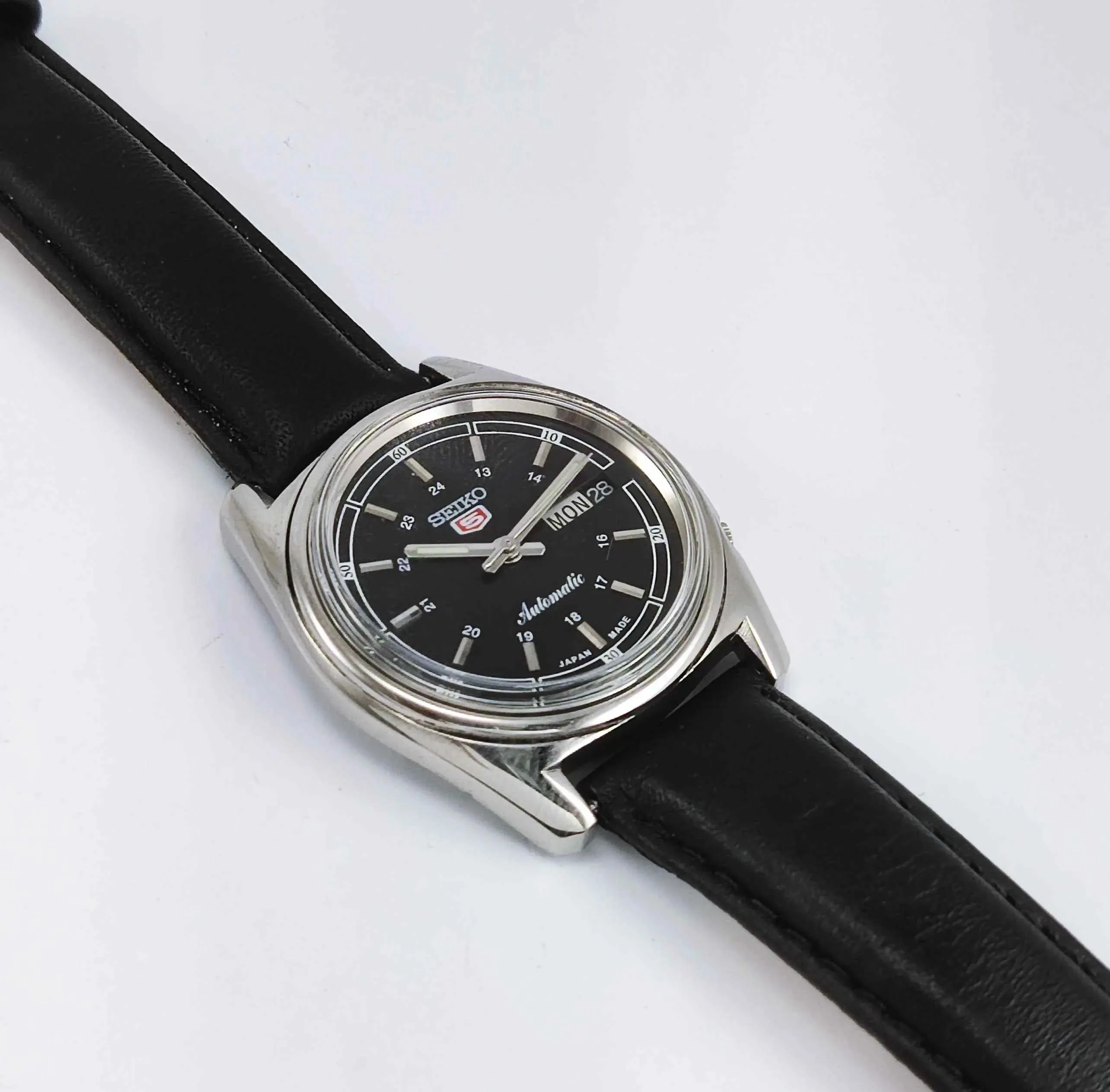 Seiko 5 Automatic 6119C 21 Jewels Black Dial Day Date Men's Watch