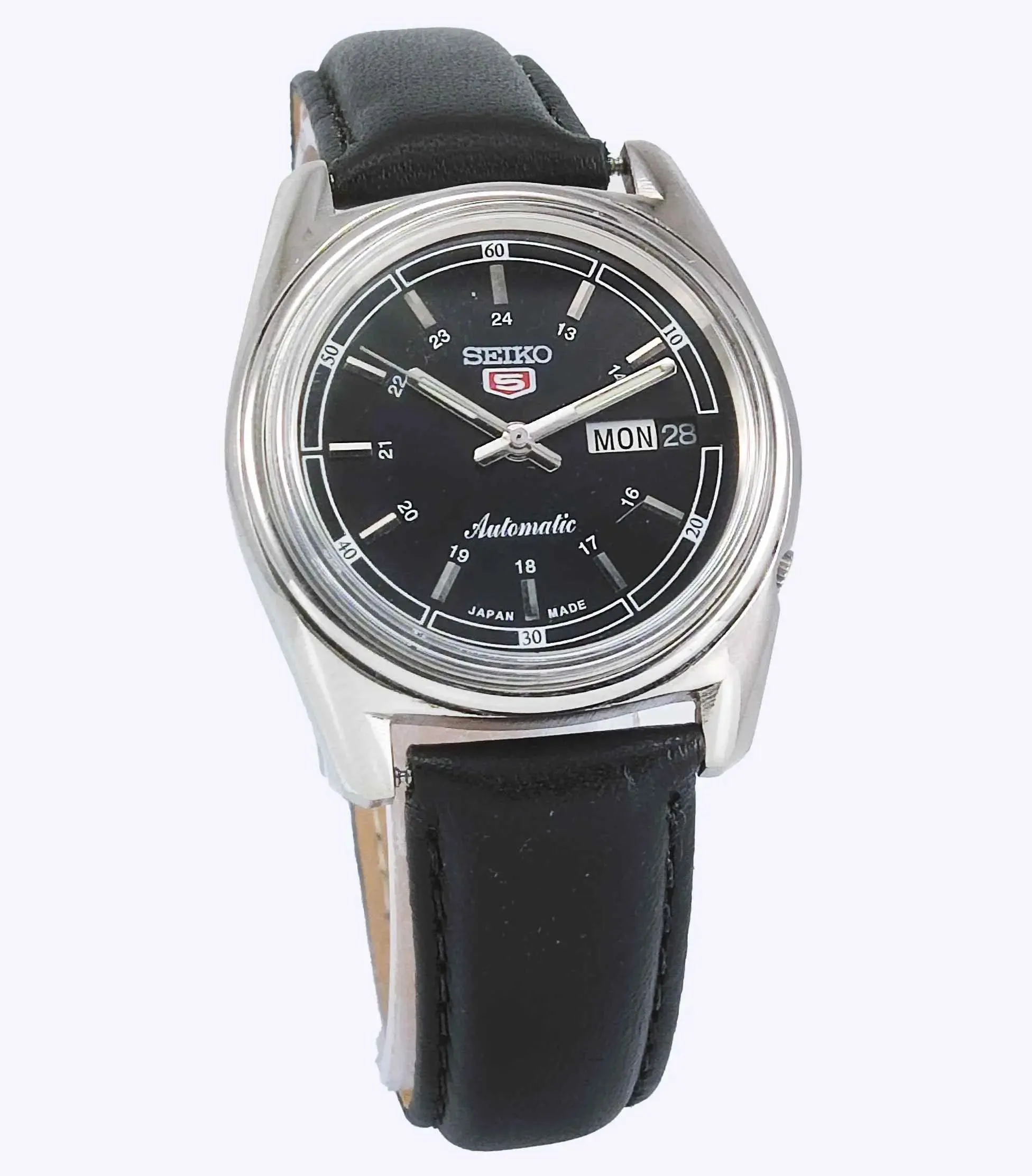 Seiko 5 Automatic 6119C 21 Jewels Black Dial Day Date Men's Watch