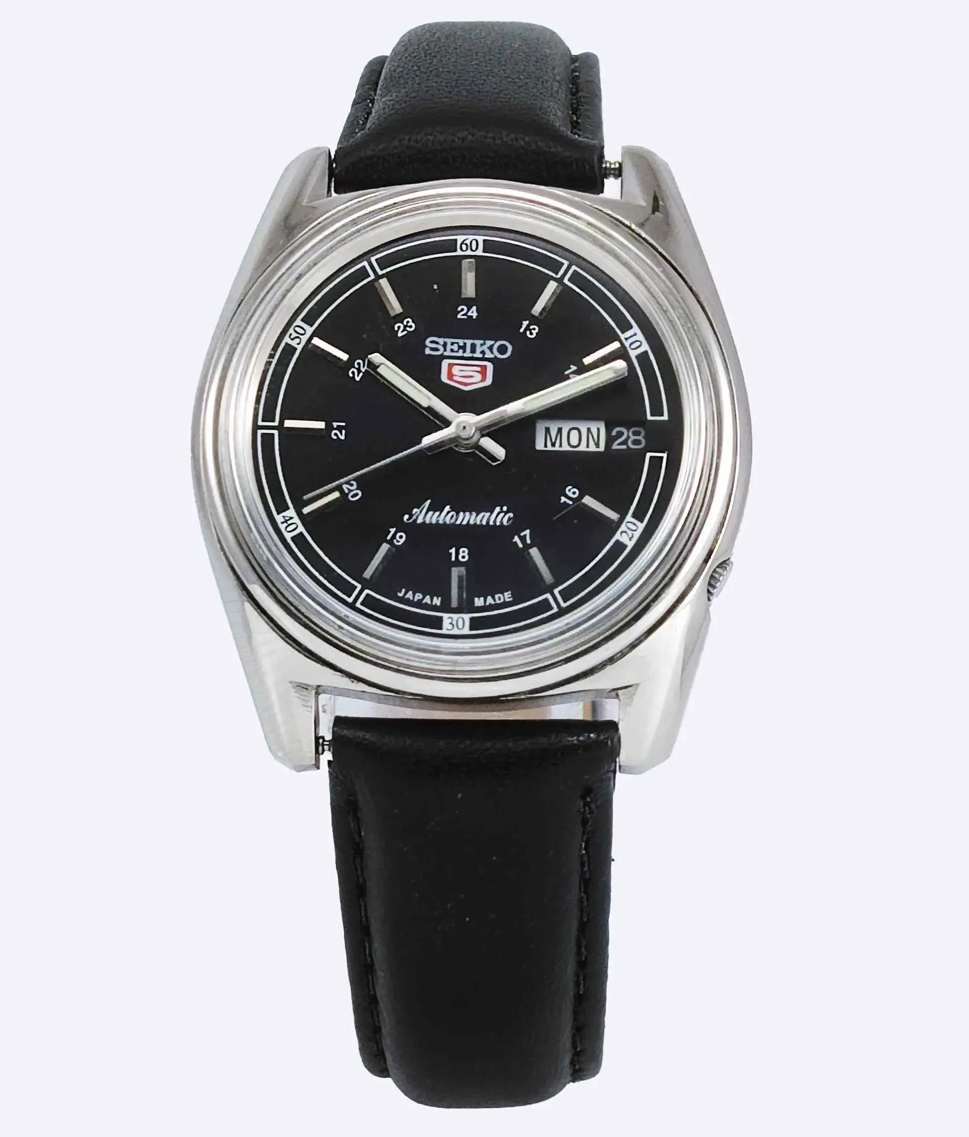 Seiko 5 Automatic 6119C 21 Jewels Black Dial Day Date Men's Watch