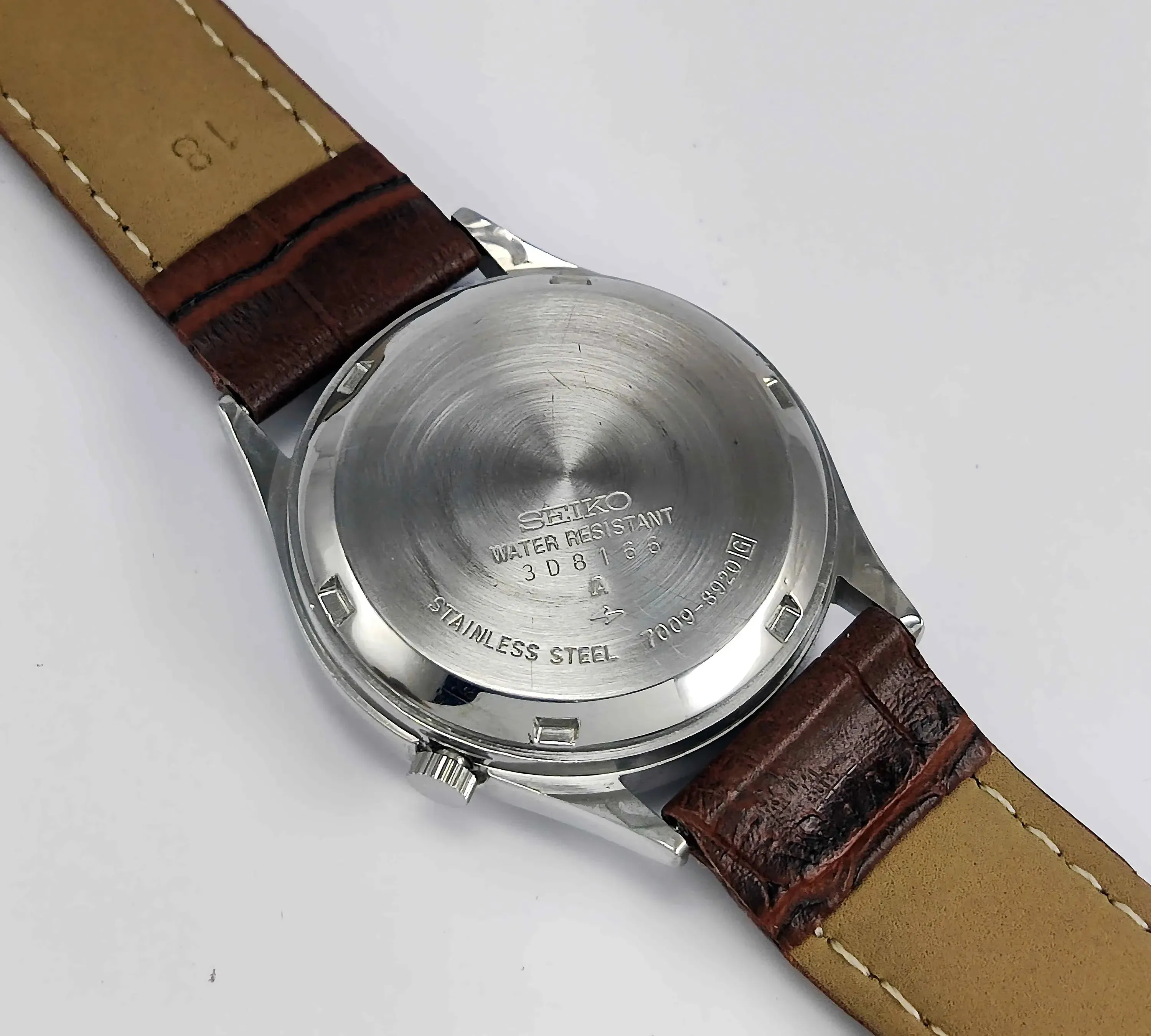 Seiko 5 Automatic-7009A Analog 17 Jewels Analog Day Date Green Dial Men's Mechanical Watch