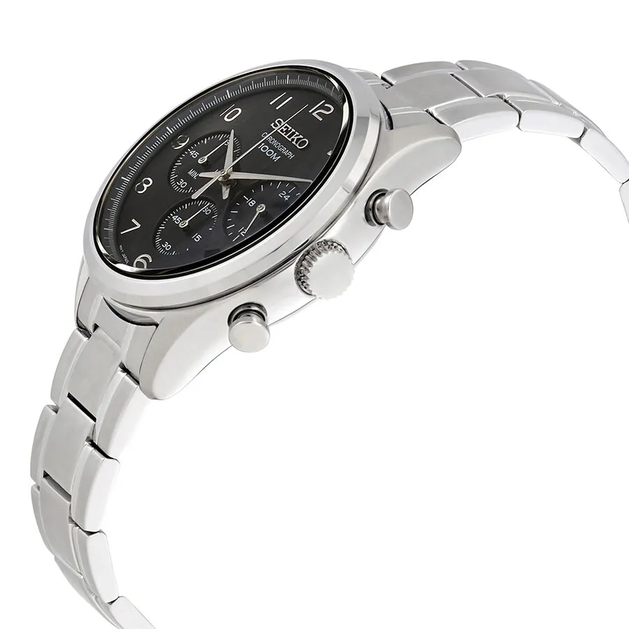 Seiko Chronograph Black Dial Men's Watch SSB295P1