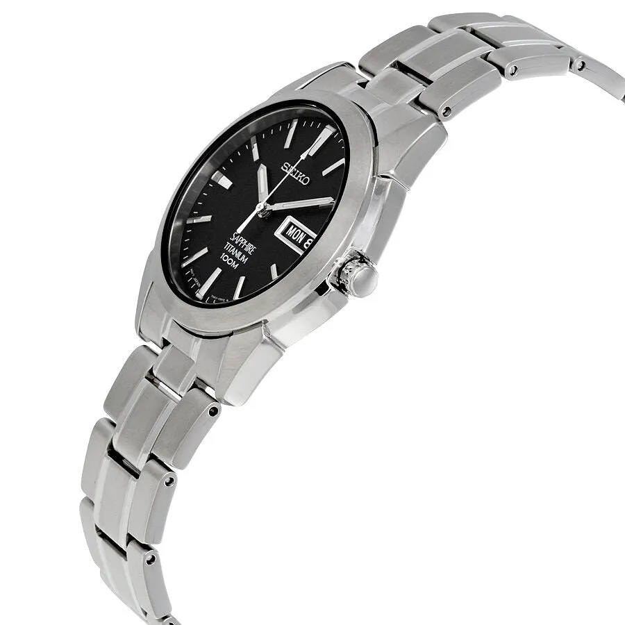 Seiko Grey Dial Titanium Men's Watch SGG731