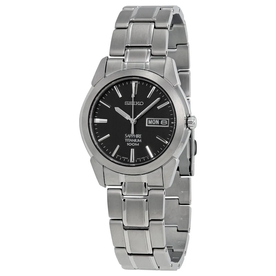 Seiko Grey Dial Titanium Men's Watch SGG731